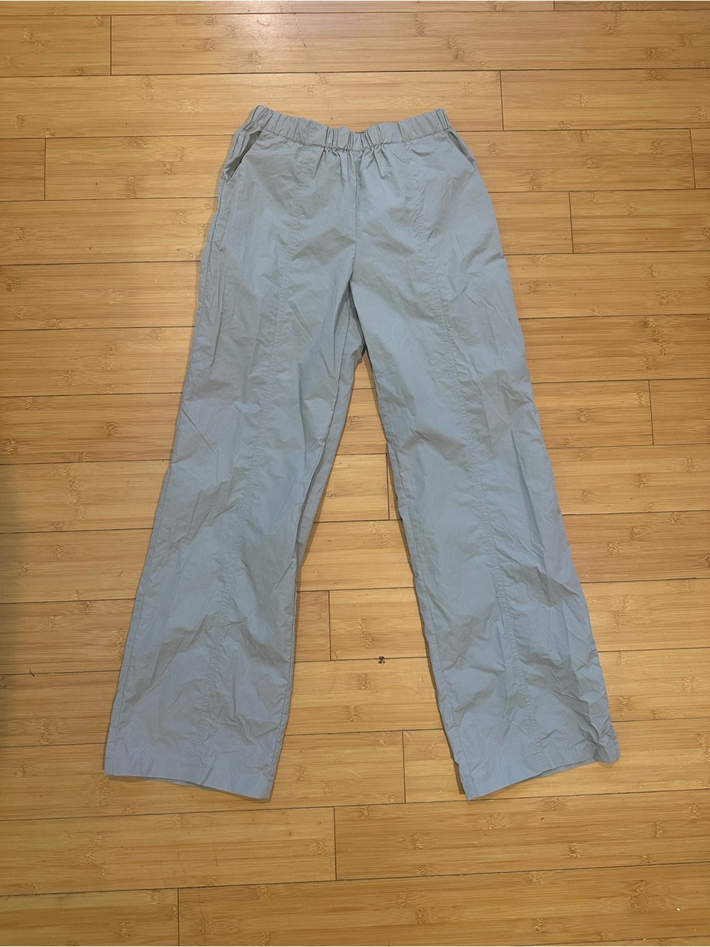 Princess Polly Light Gray Straight-Leg pants